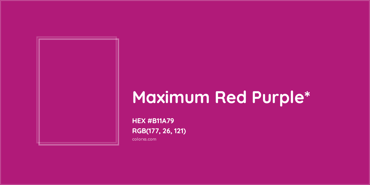 HEX #B11A79 Color Name, Color Code, Palettes, Similar Paints, Images
