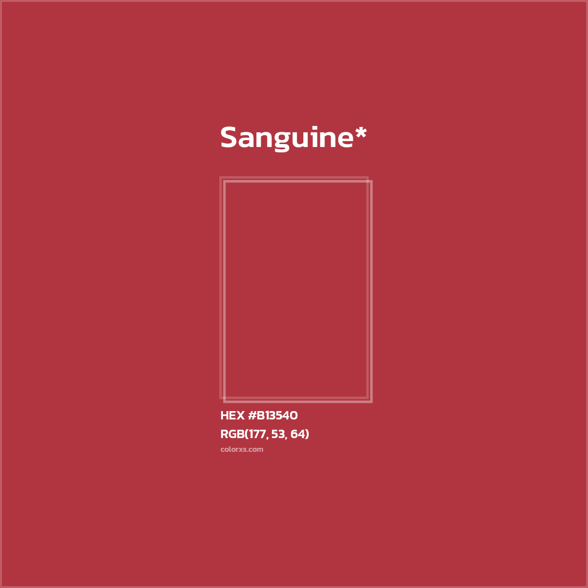 HEX #B13540 Color Name, Color Code, Palettes, Similar Paints, Images
