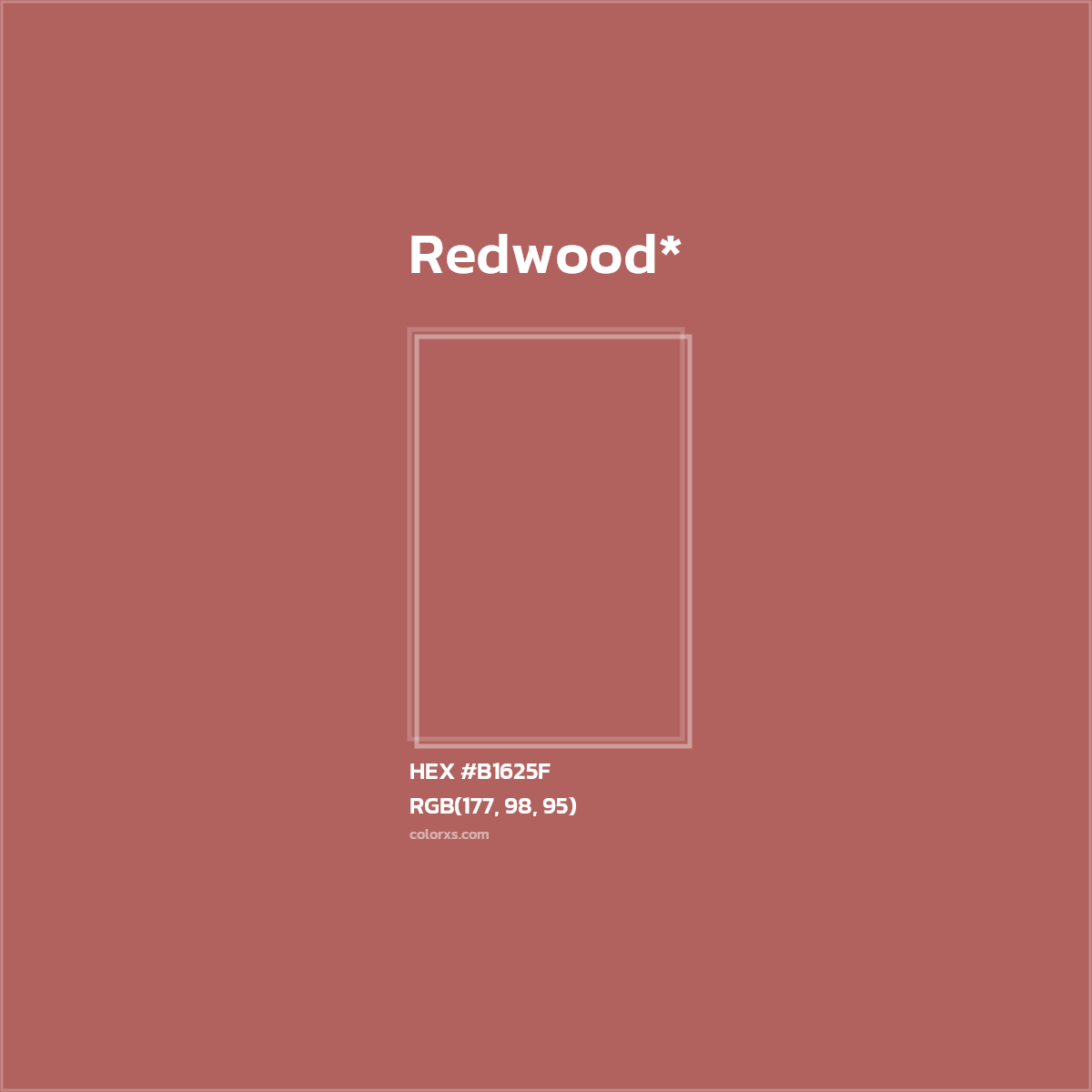 HEX #B1625F Color Name, Color Code, Palettes, Similar Paints, Images