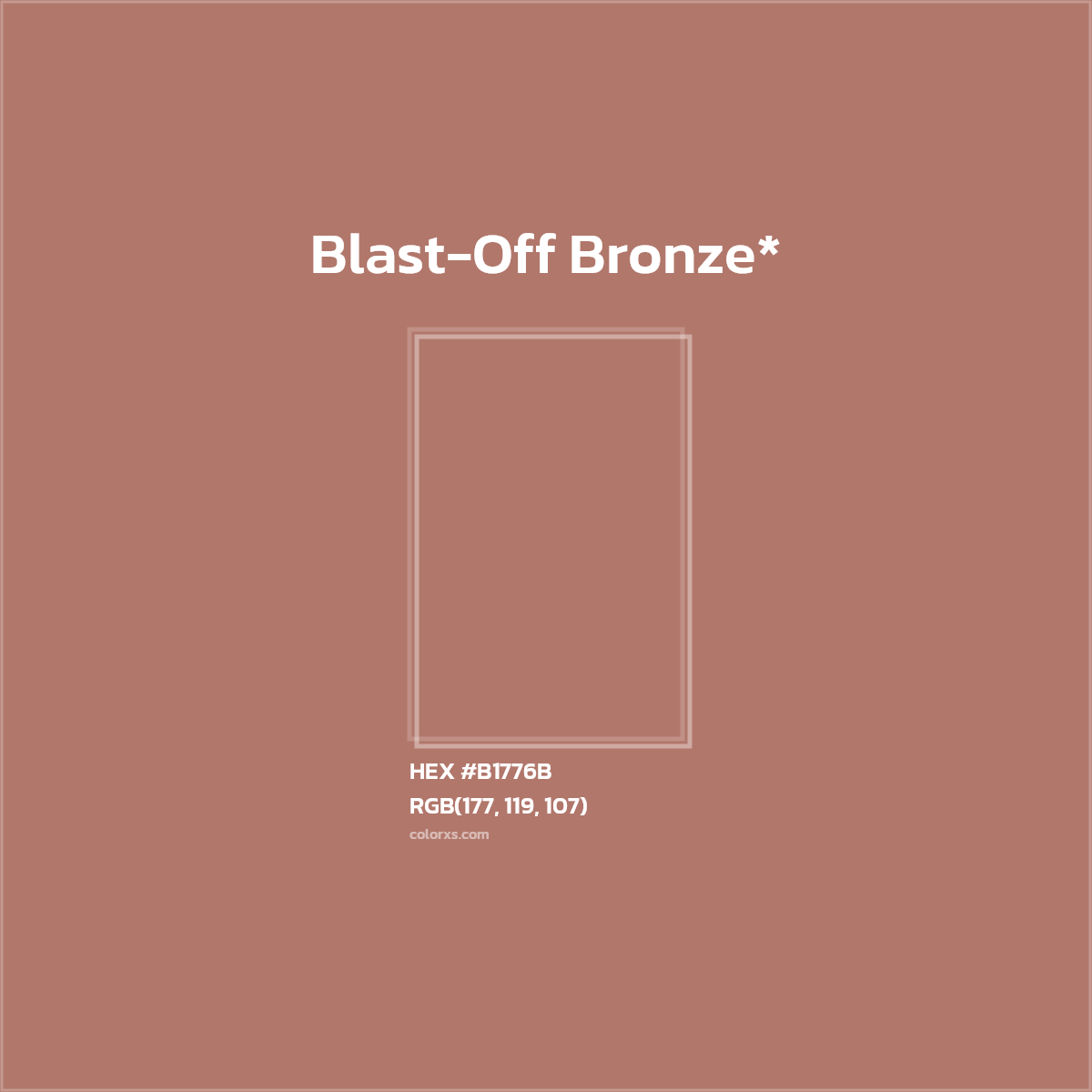 HEX #B1776B Color Name, Color Code, Palettes, Similar Paints, Images