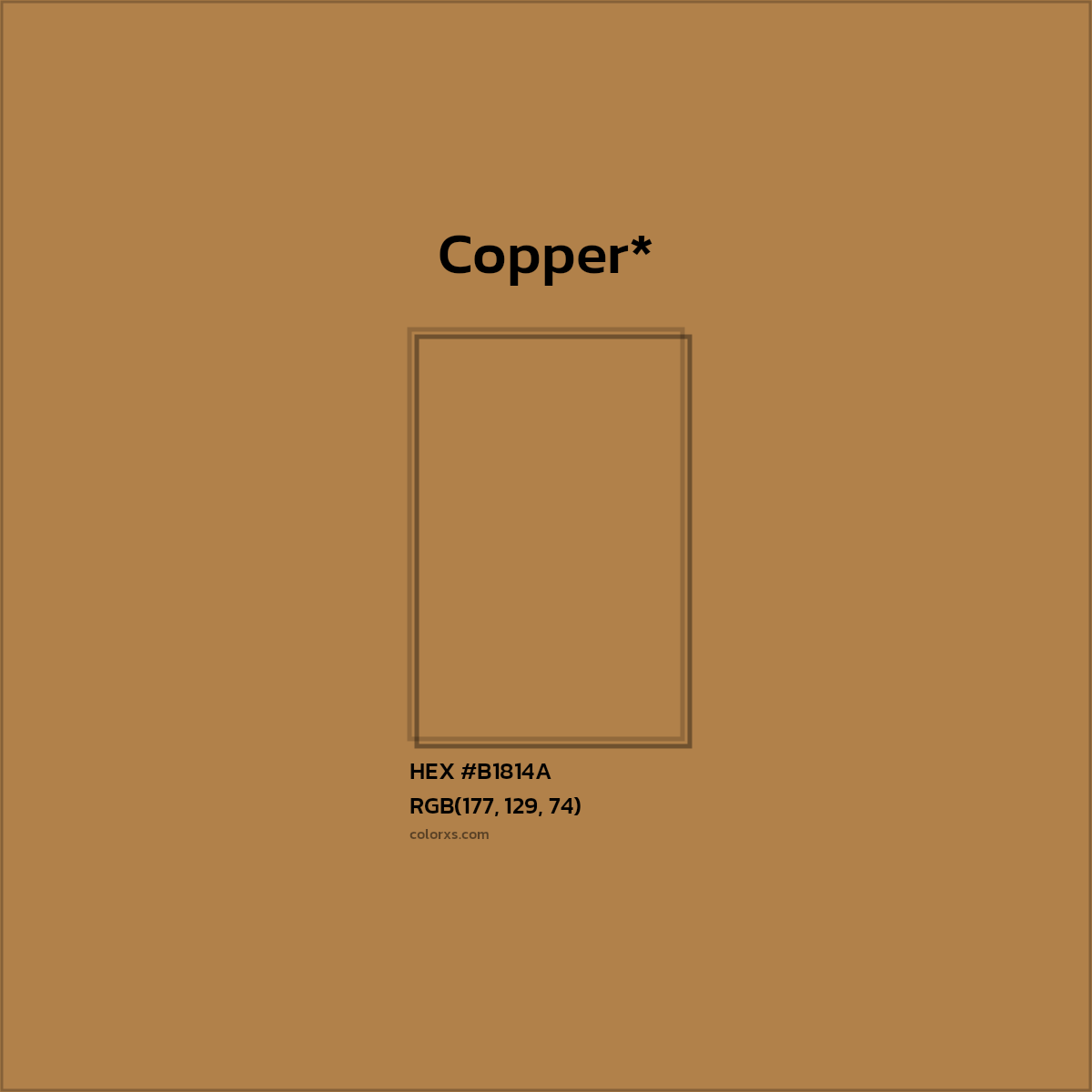 HEX #B1814A Color Name, Color Code, Palettes, Similar Paints, Images