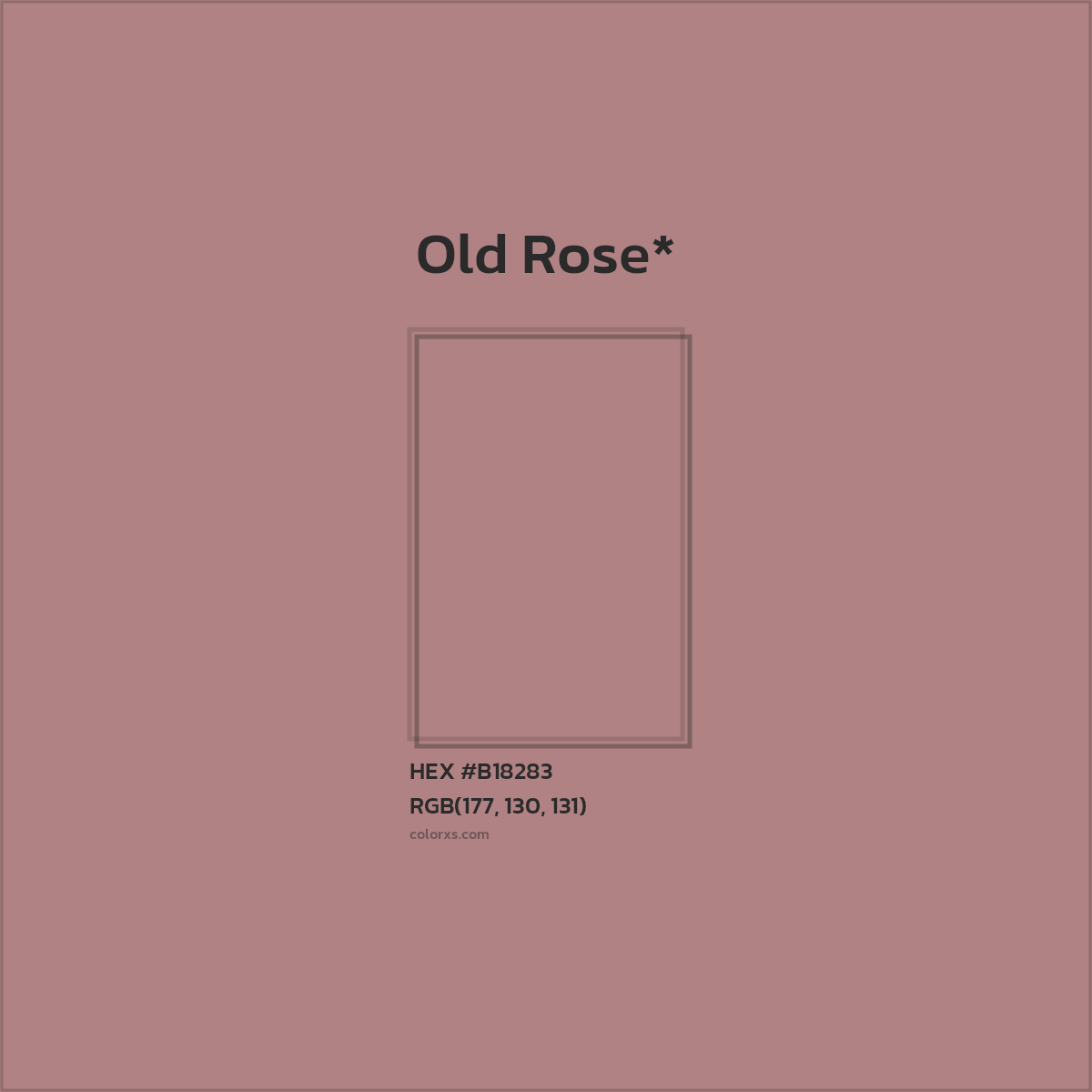 HEX #B18283 Color Name, Color Code, Palettes, Similar Paints, Images