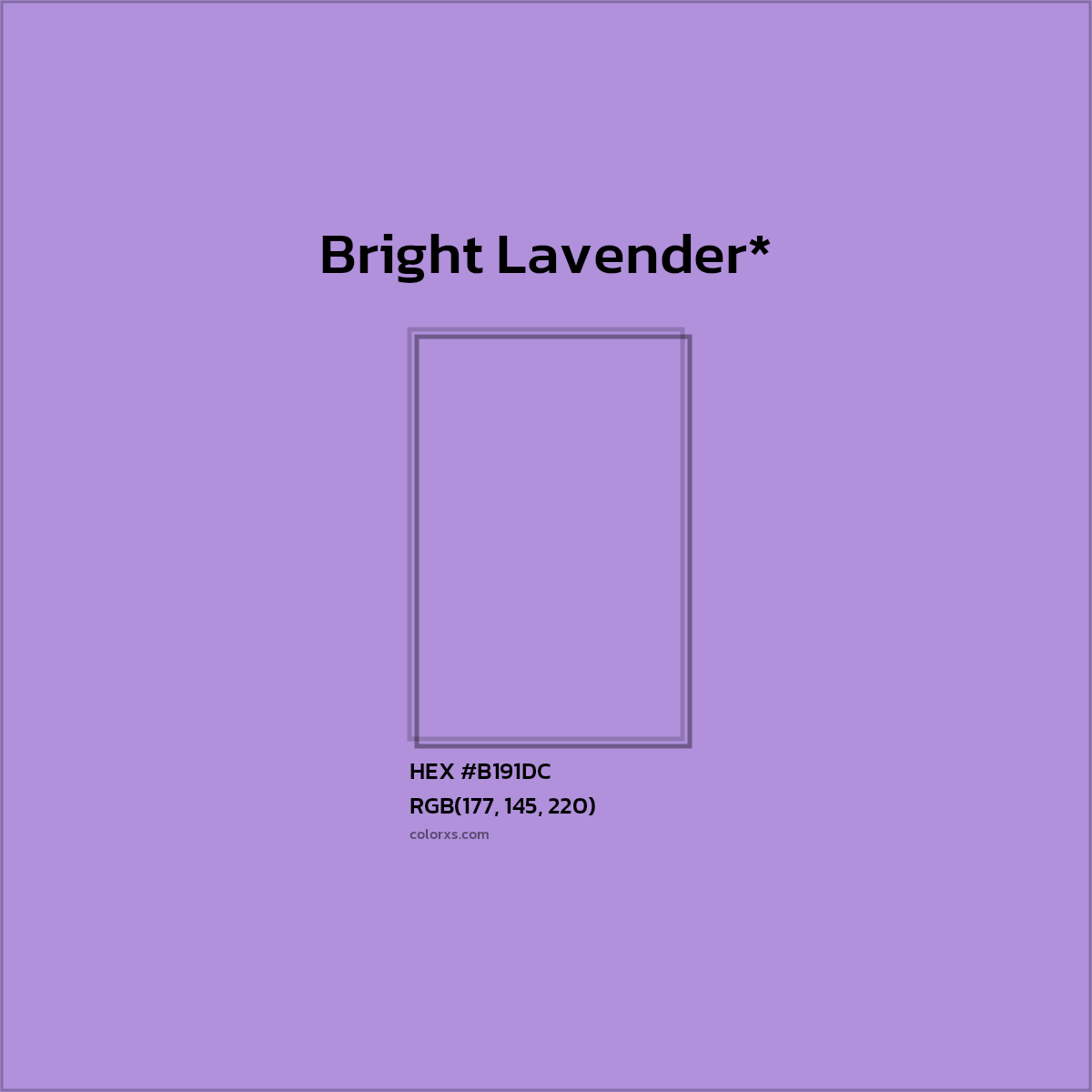 HEX #B191DC Color Name, Color Code, Palettes, Similar Paints, Images