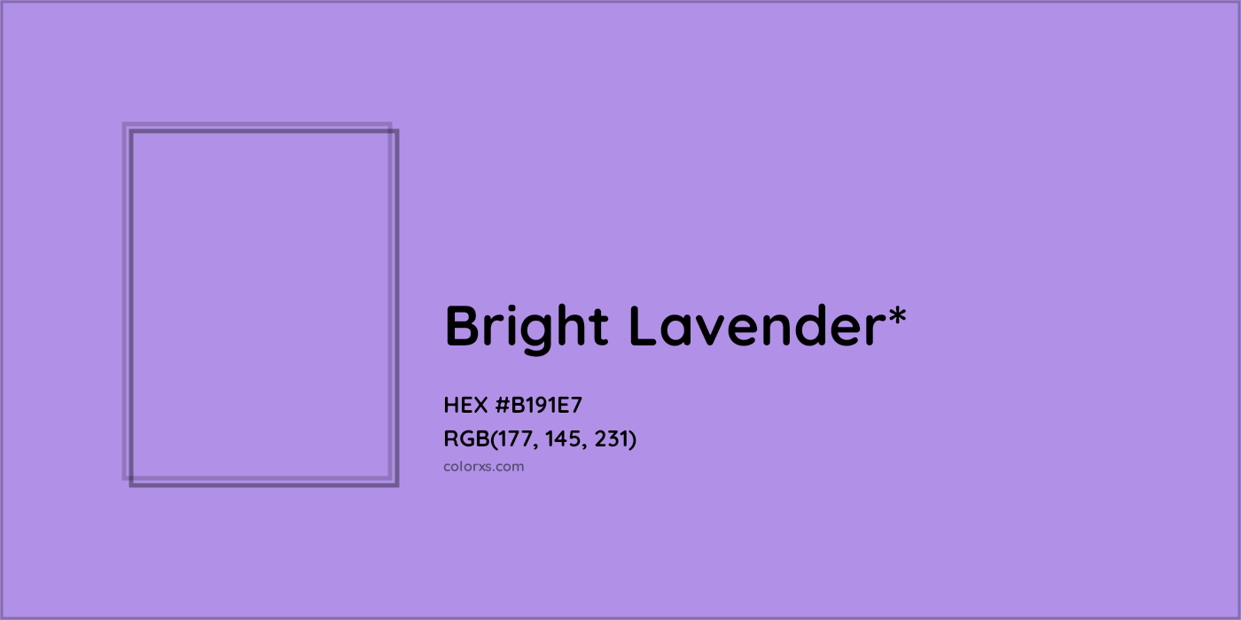 HEX #B191E7 Color Name, Color Code, Palettes, Similar Paints, Images