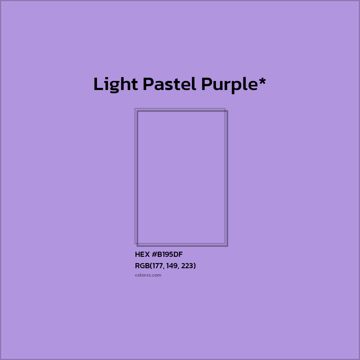 HEX #B195DF Color Name, Color Code, Palettes, Similar Paints, Images