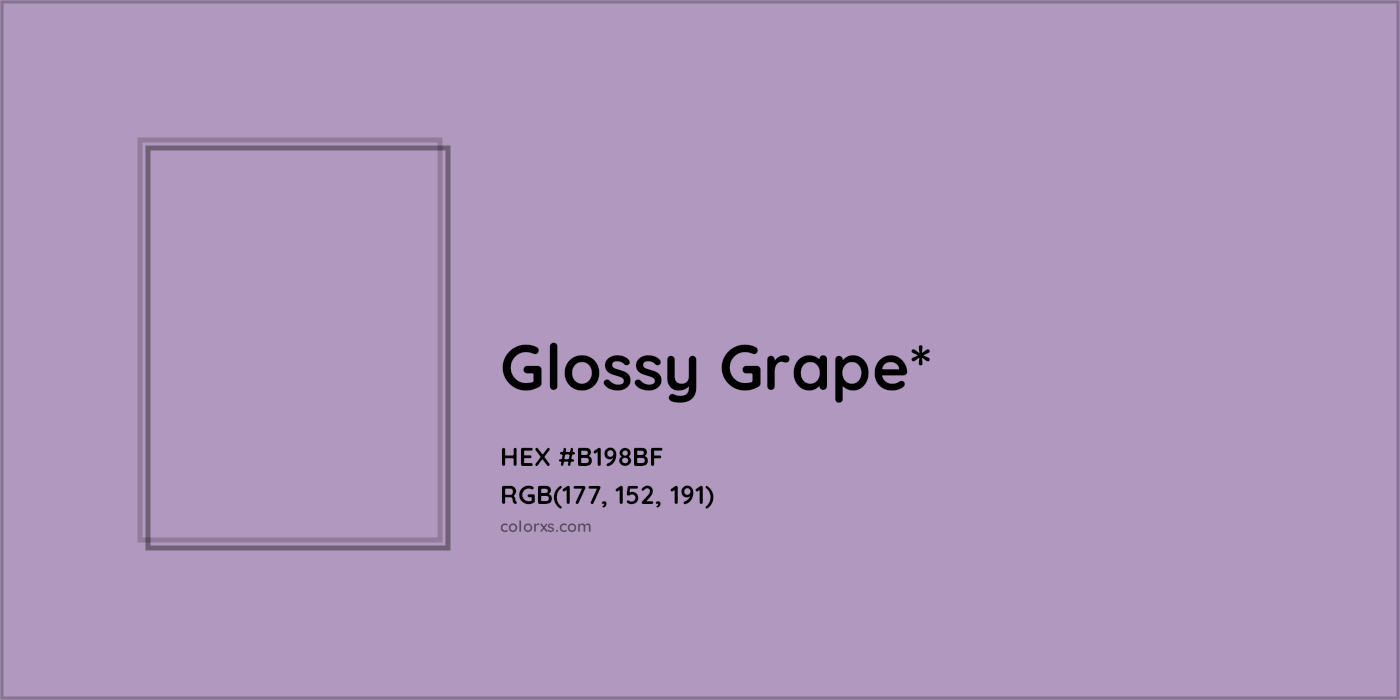 HEX #B198BF Color Name, Color Code, Palettes, Similar Paints, Images