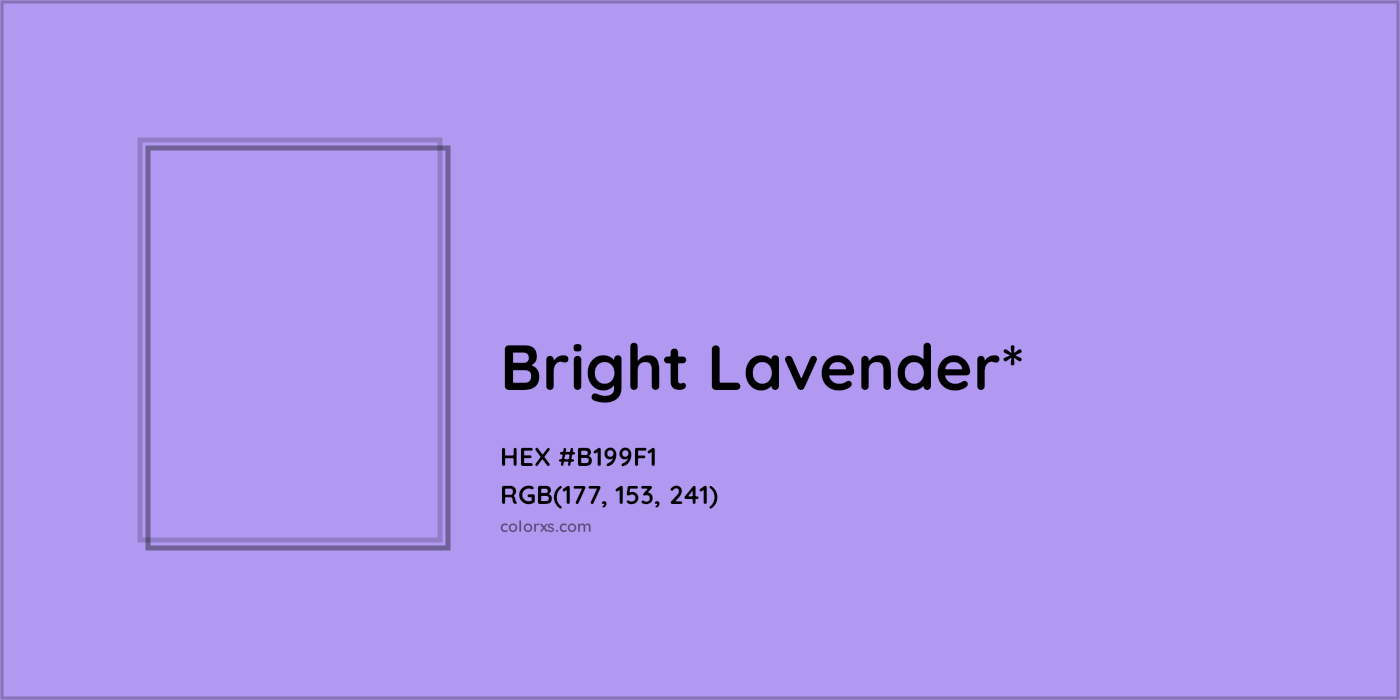 HEX #B199F1 Color Name, Color Code, Palettes, Similar Paints, Images