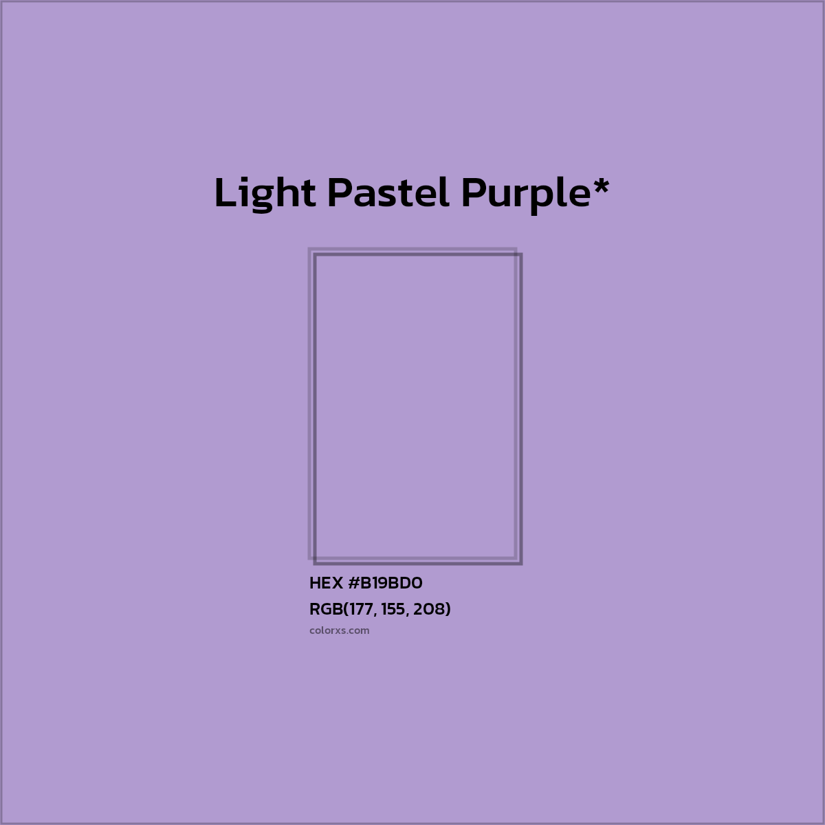 HEX #B19BD0 Color Name, Color Code, Palettes, Similar Paints, Images