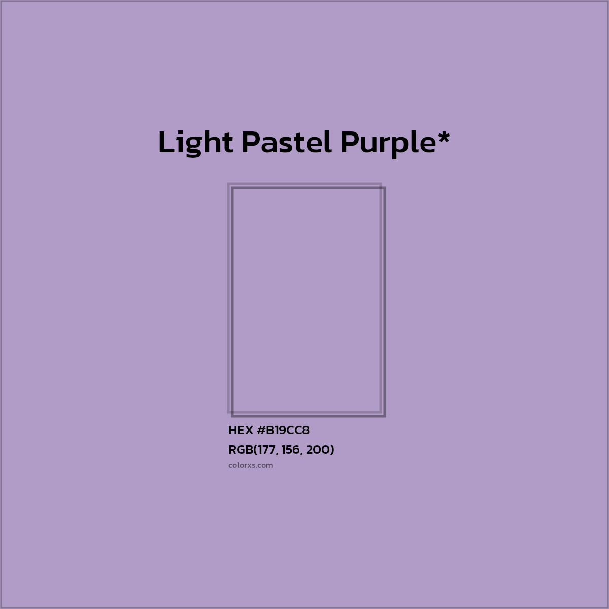 HEX #B19CC8 Color Name, Color Code, Palettes, Similar Paints, Images