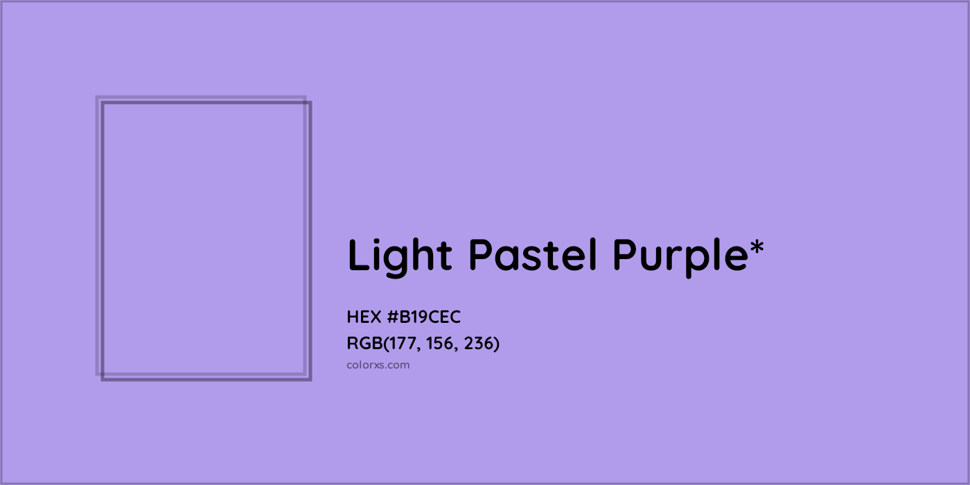 HEX #B19CEC Color Name, Color Code, Palettes, Similar Paints, Images