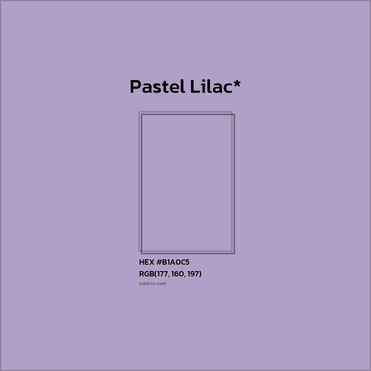 HEX #B1A0C5 Color Name, Color Code, Palettes, Similar Paints, Images