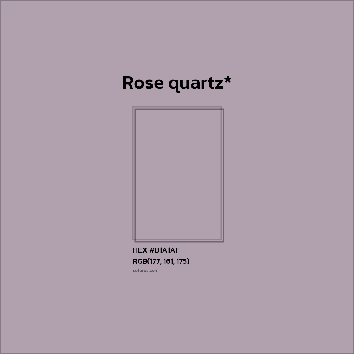 HEX #B1A1AF Color Name, Color Code, Palettes, Similar Paints, Images