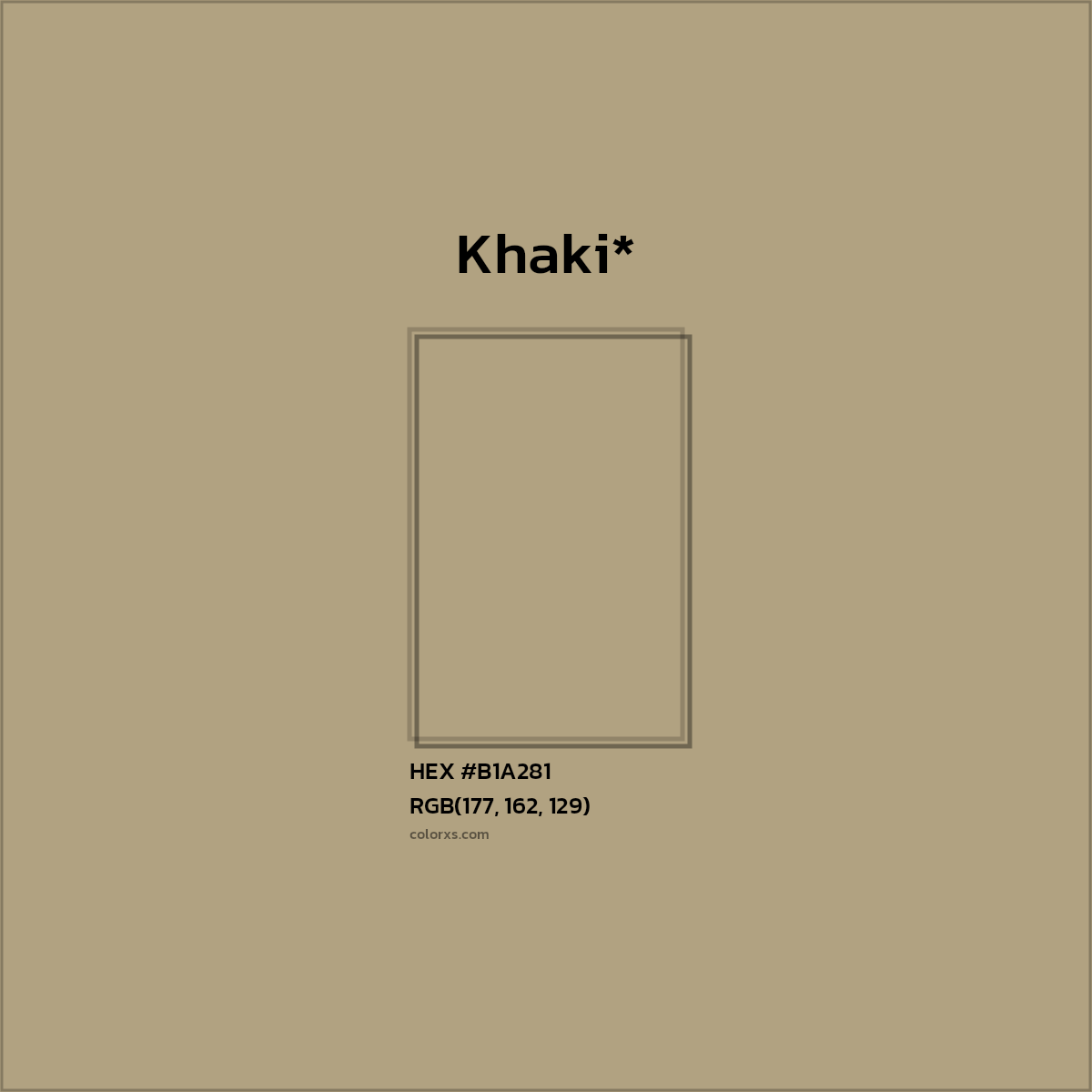 HEX #B1A281 Color Name, Color Code, Palettes, Similar Paints, Images