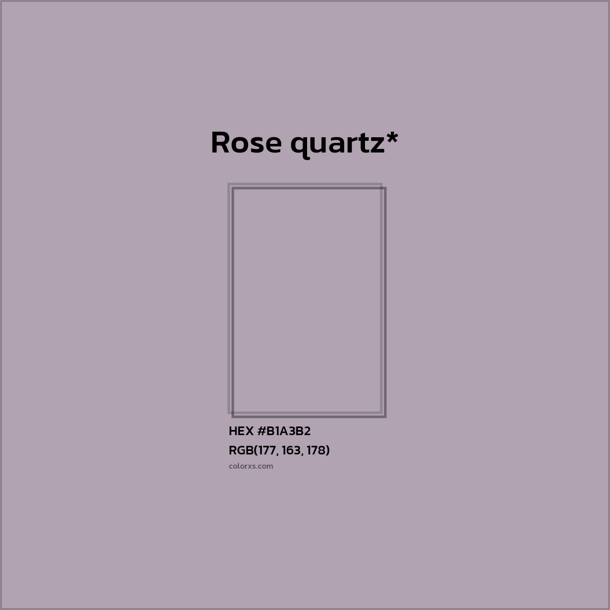 HEX #B1A3B2 Color Name, Color Code, Palettes, Similar Paints, Images