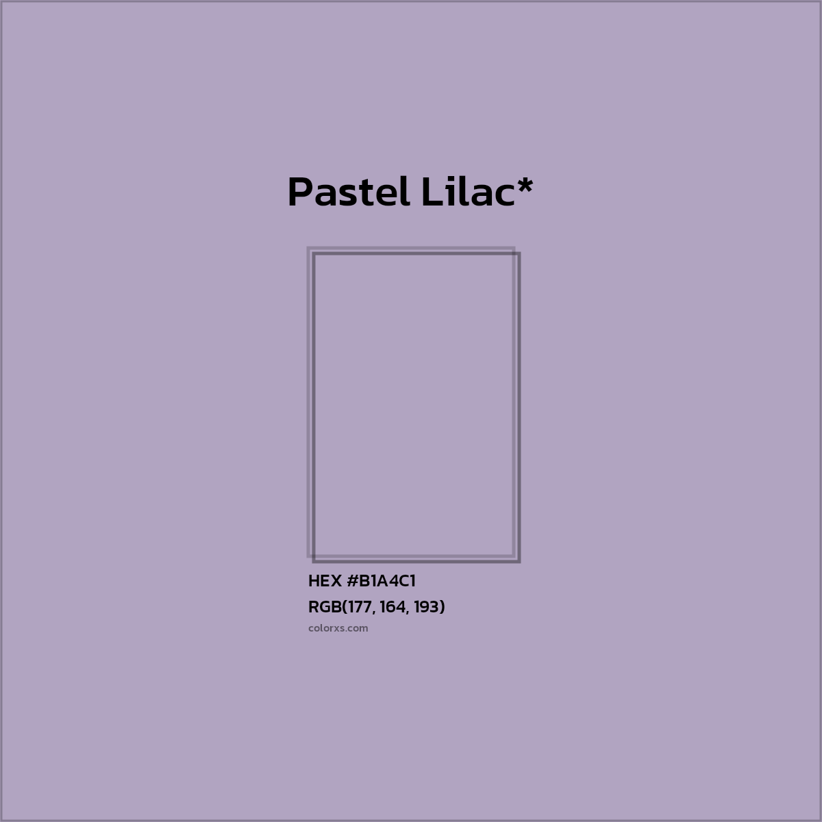 HEX #B1A4C1 Color Name, Color Code, Palettes, Similar Paints, Images