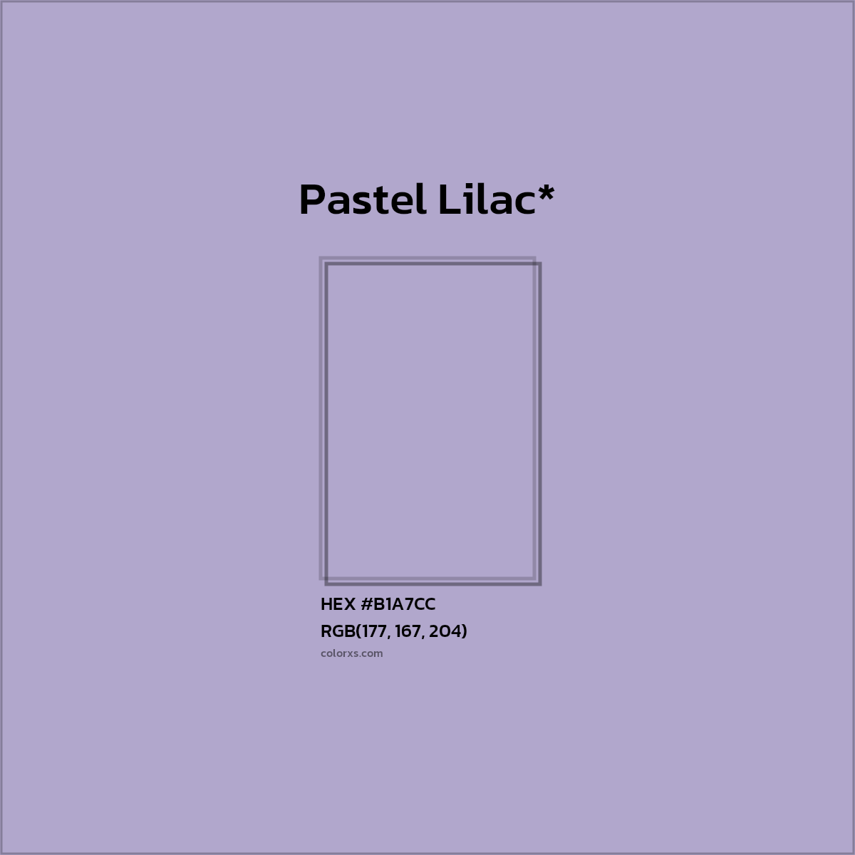 HEX #B1A7CC Color Name, Color Code, Palettes, Similar Paints, Images