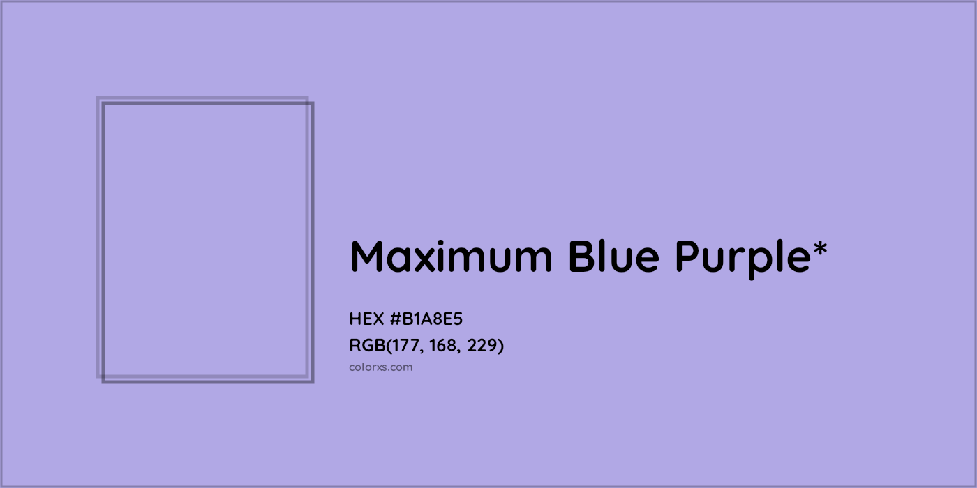 HEX #B1A8E5 Color Name, Color Code, Palettes, Similar Paints, Images