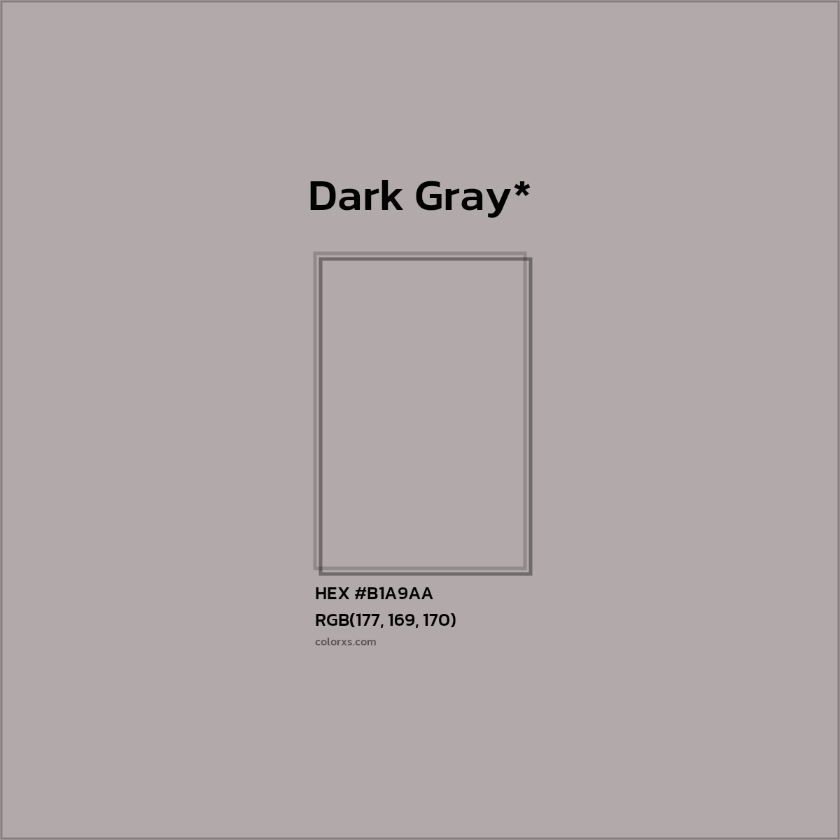HEX #B1A9AA Color Name, Color Code, Palettes, Similar Paints, Images