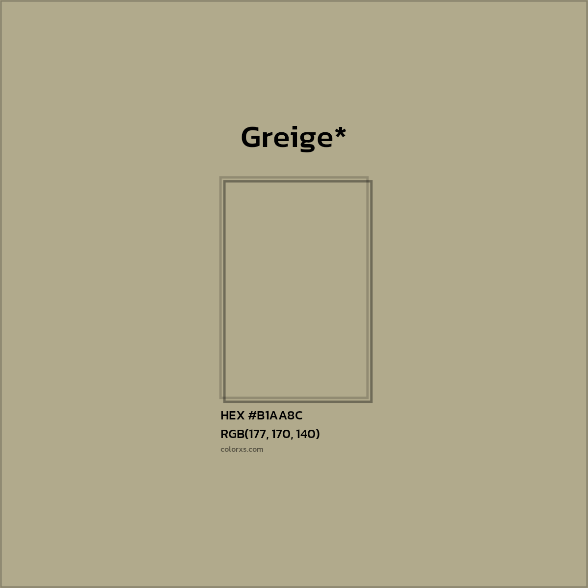 HEX #B1AA8C Color Name, Color Code, Palettes, Similar Paints, Images