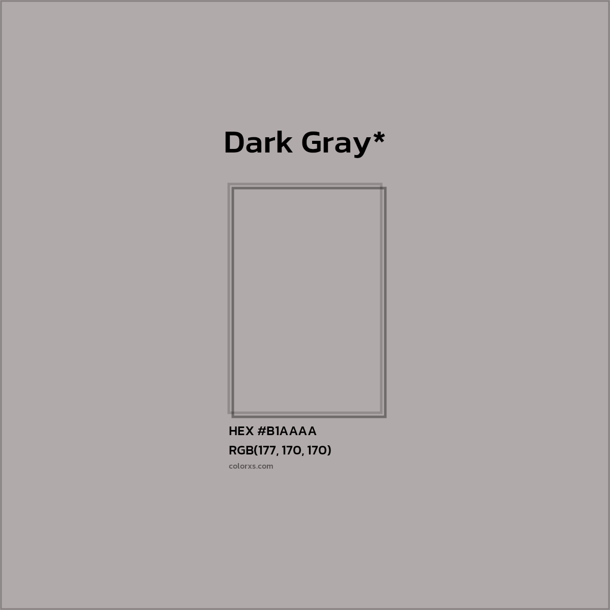 HEX #B1AAAA Color Name, Color Code, Palettes, Similar Paints, Images