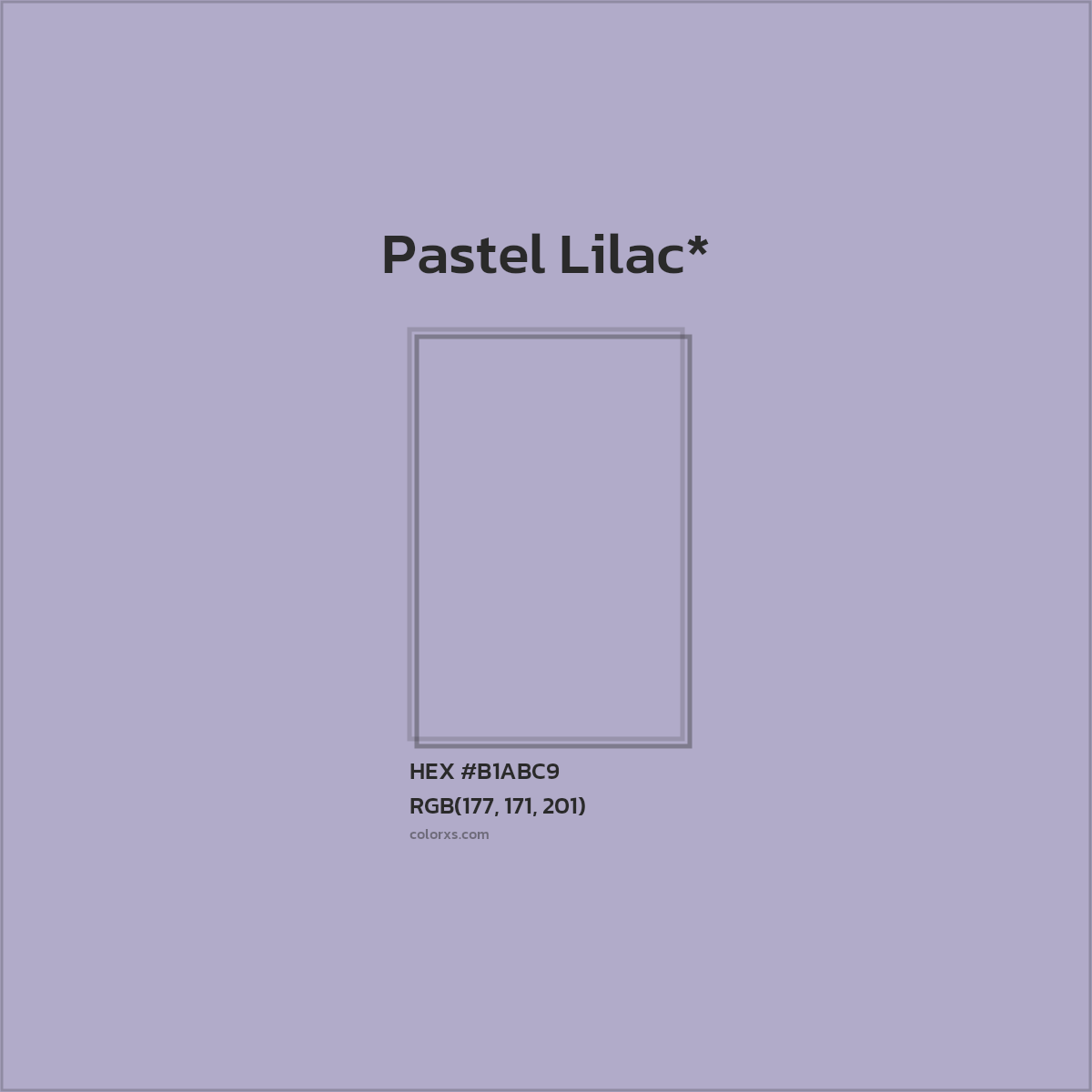 HEX #B1ABC9 Color Name, Color Code, Palettes, Similar Paints, Images