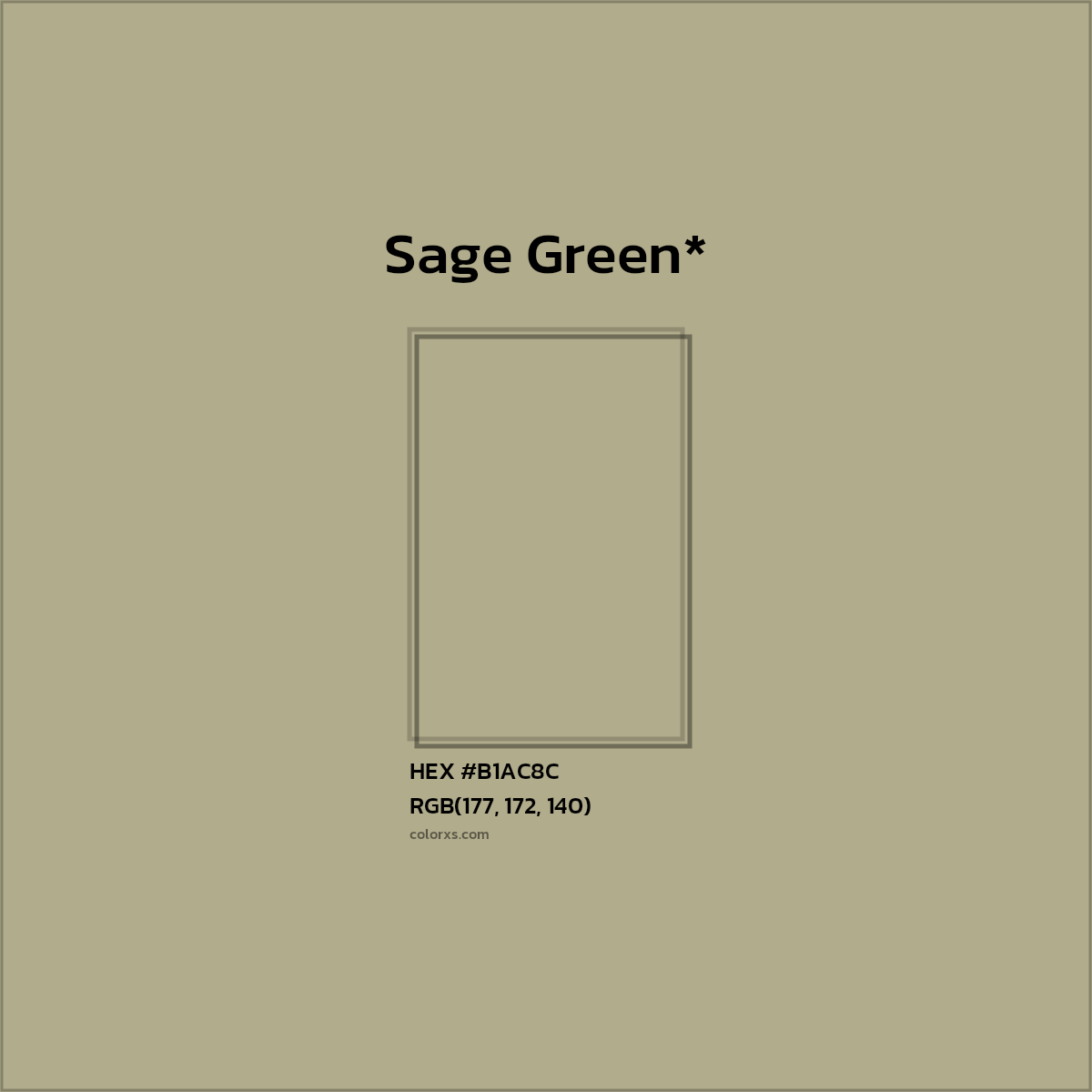 HEX #B1AC8C Color Name, Color Code, Palettes, Similar Paints, Images