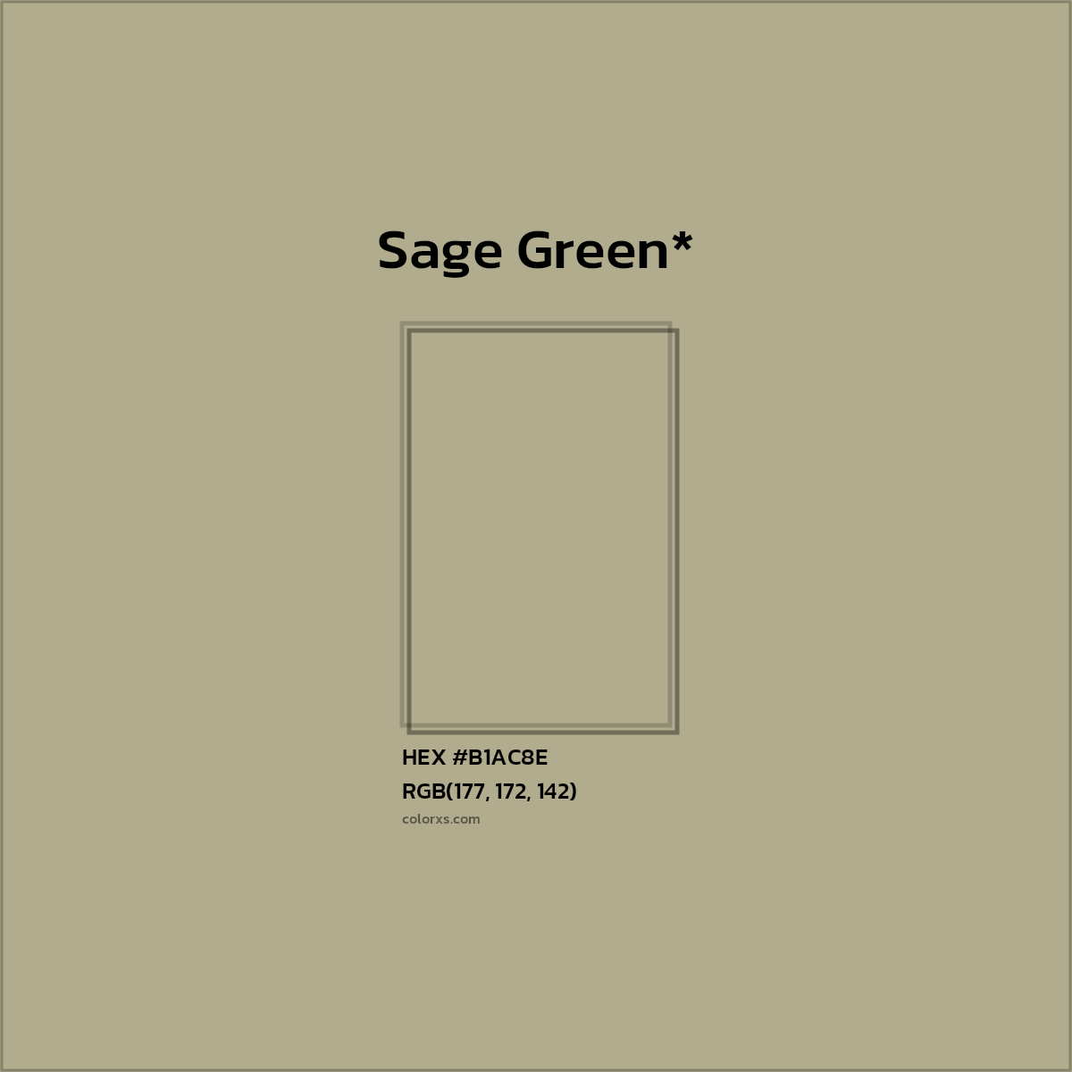 HEX #B1AC8E Color Name, Color Code, Palettes, Similar Paints, Images