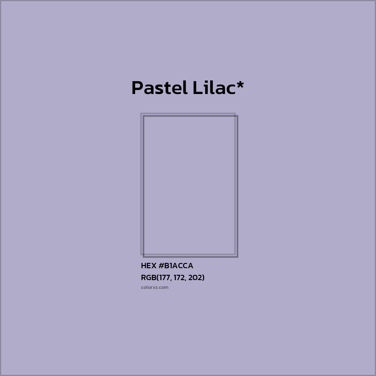 HEX #B1ACCA Color Name, Color Code, Palettes, Similar Paints, Images