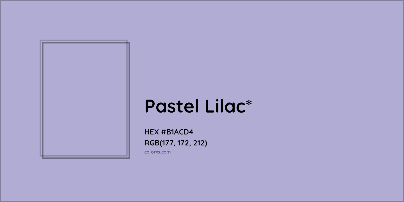 HEX #B1ACD4 Color Name, Color Code, Palettes, Similar Paints, Images