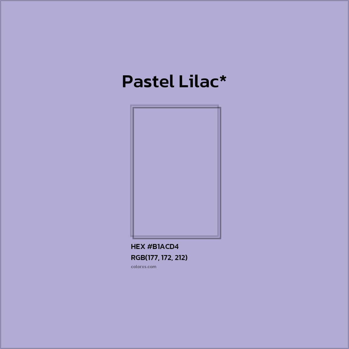 HEX #B1ACD4 Color Name, Color Code, Palettes, Similar Paints, Images