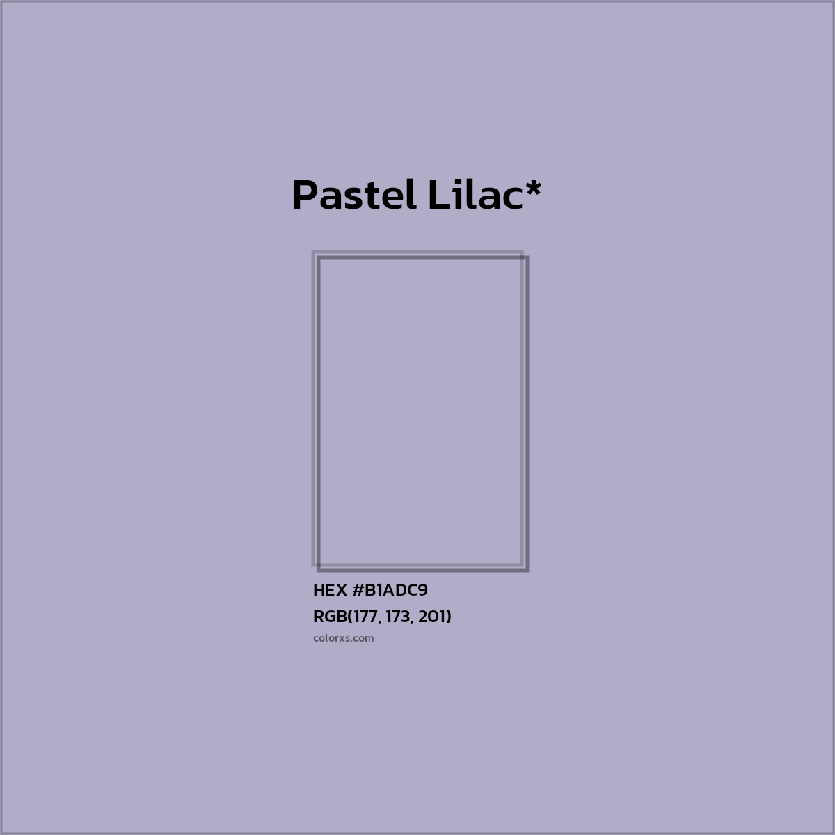 HEX #B1ADC9 Color Name, Color Code, Palettes, Similar Paints, Images