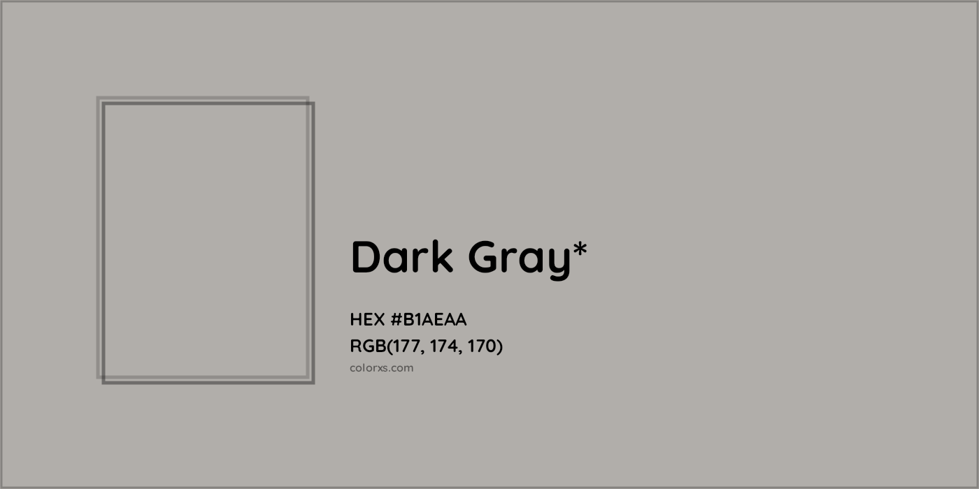HEX #B1AEAA Color Name, Color Code, Palettes, Similar Paints, Images