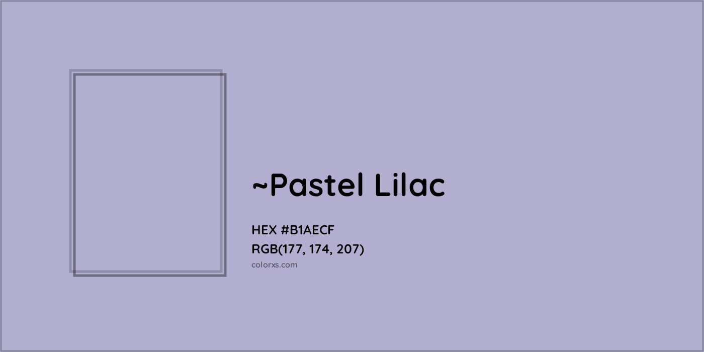 HEX #B1AECF Color Name, Color Code, Palettes, Similar Paints, Images