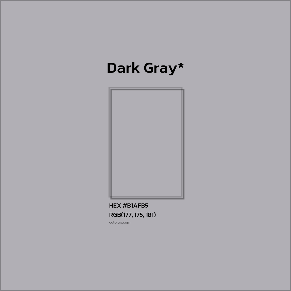 HEX #B1AFB5 Color Name, Color Code, Palettes, Similar Paints, Images