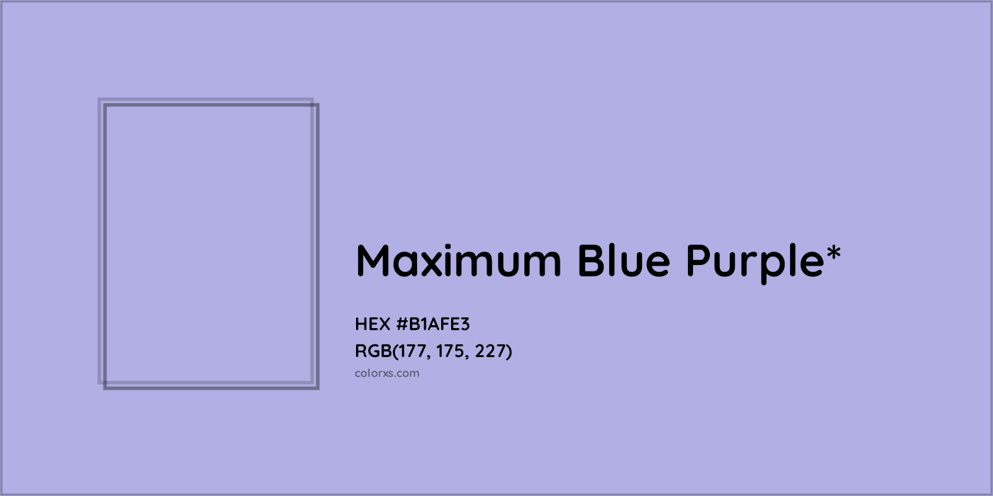 HEX #B1AFE3 Color Name, Color Code, Palettes, Similar Paints, Images