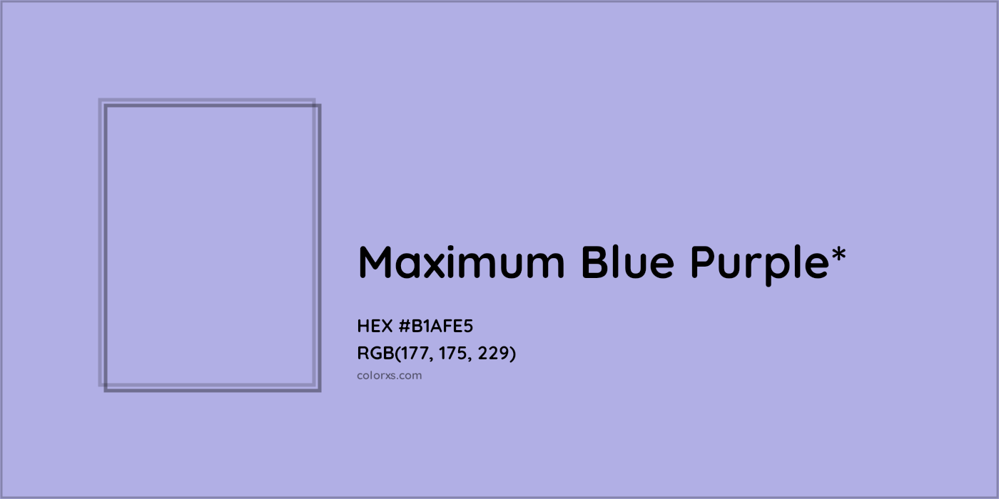HEX #B1AFE5 Color Name, Color Code, Palettes, Similar Paints, Images