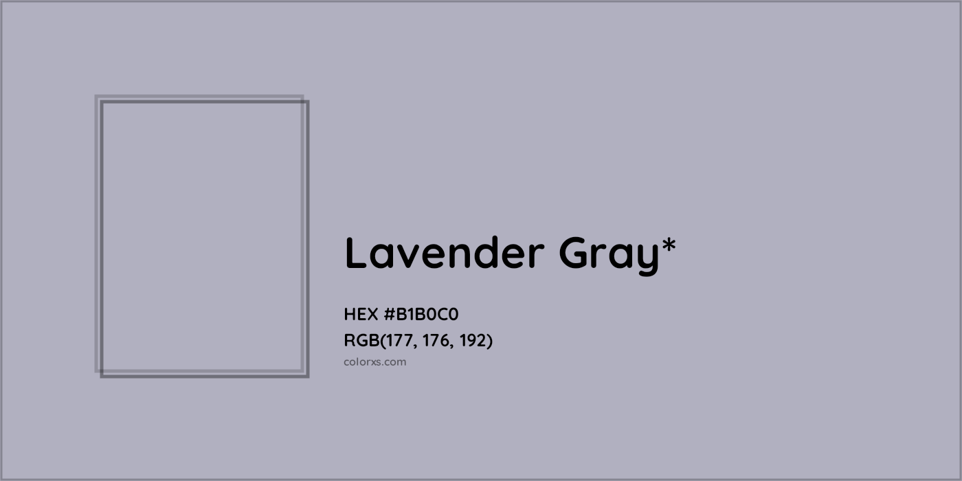 HEX #B1B0C0 Color Name, Color Code, Palettes, Similar Paints, Images