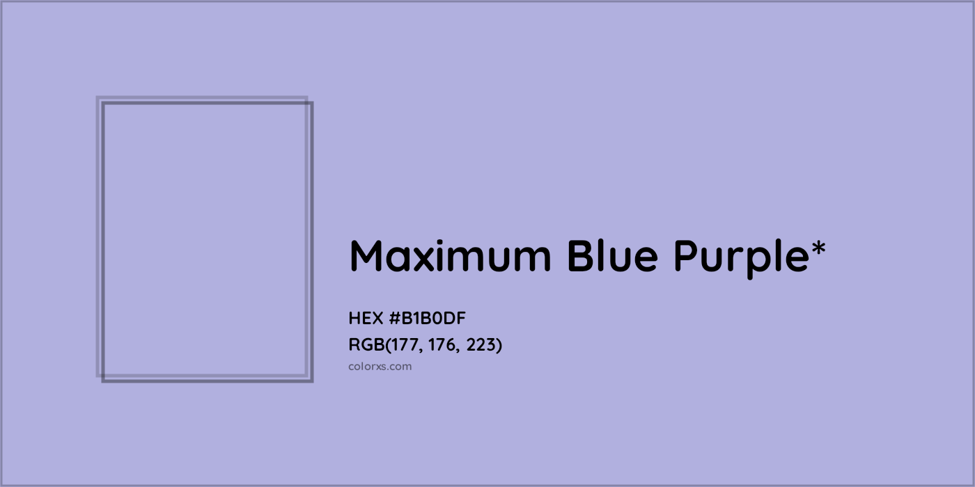 HEX #B1B0DF Color Name, Color Code, Palettes, Similar Paints, Images