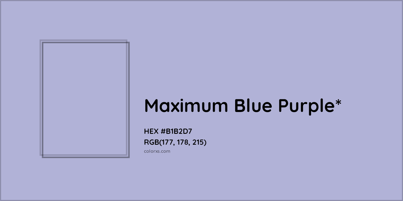 HEX #B1B2D7 Color Name, Color Code, Palettes, Similar Paints, Images