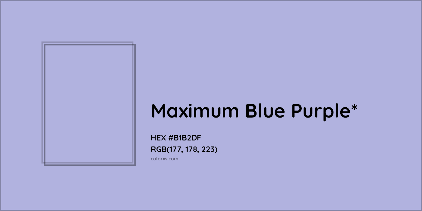 HEX #B1B2DF Color Name, Color Code, Palettes, Similar Paints, Images