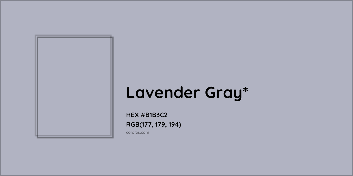 HEX #B1B3C2 Color Name, Color Code, Palettes, Similar Paints, Images