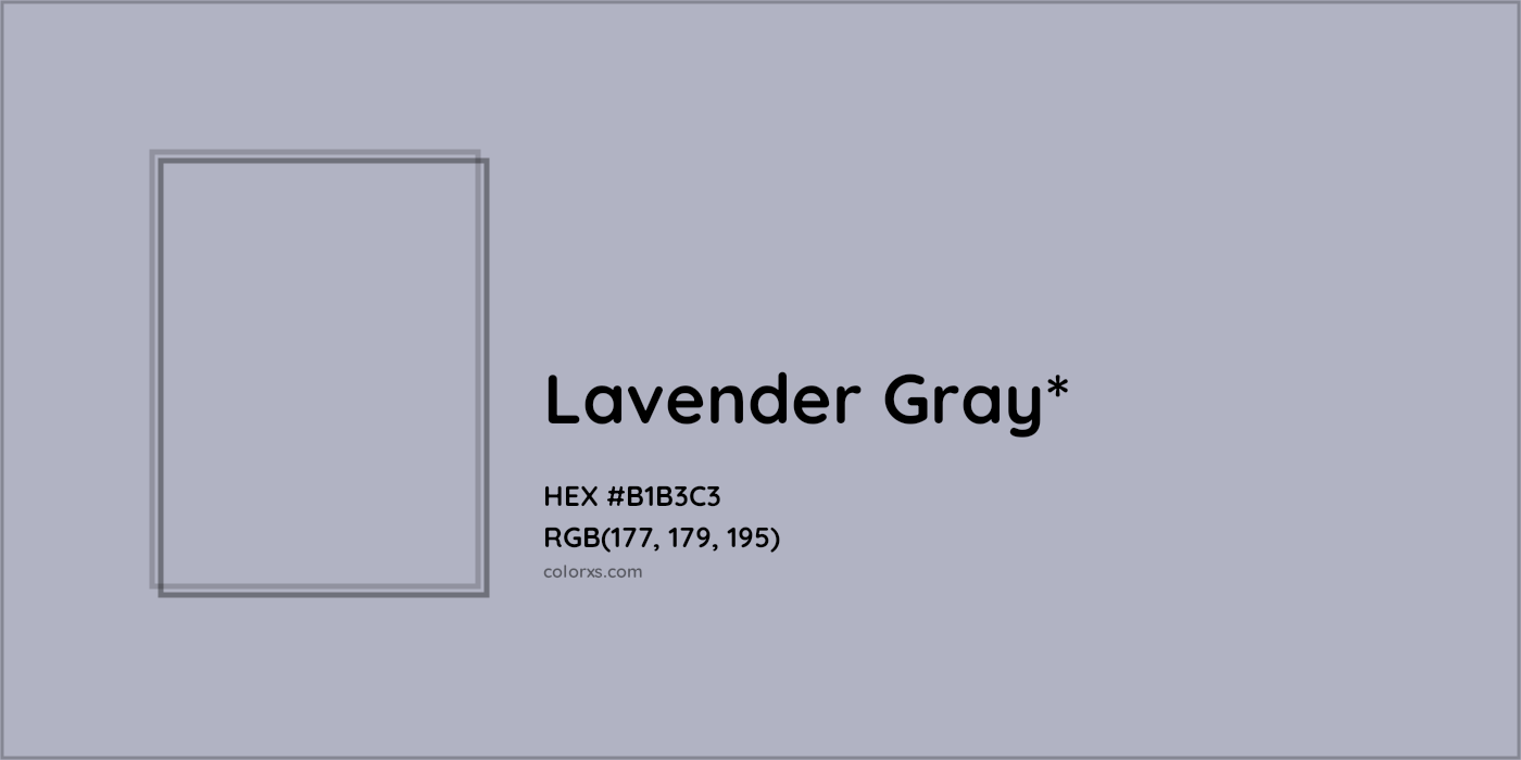 HEX #B1B3C3 Color Name, Color Code, Palettes, Similar Paints, Images