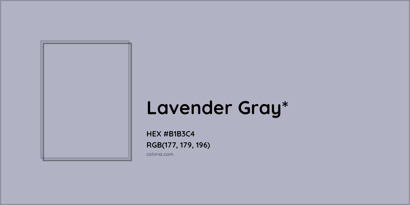HEX #B1B3C4 Color Name, Color Code, Palettes, Similar Paints, Images