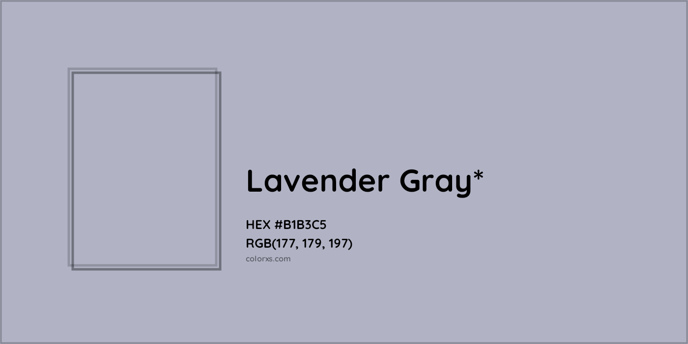 HEX #B1B3C5 Color Name, Color Code, Palettes, Similar Paints, Images