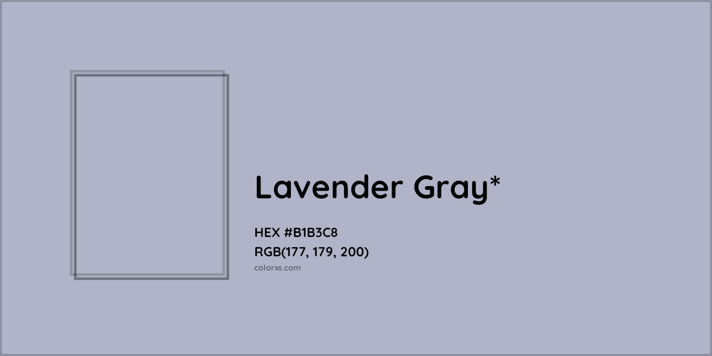 HEX #B1B3C8 Color Name, Color Code, Palettes, Similar Paints, Images