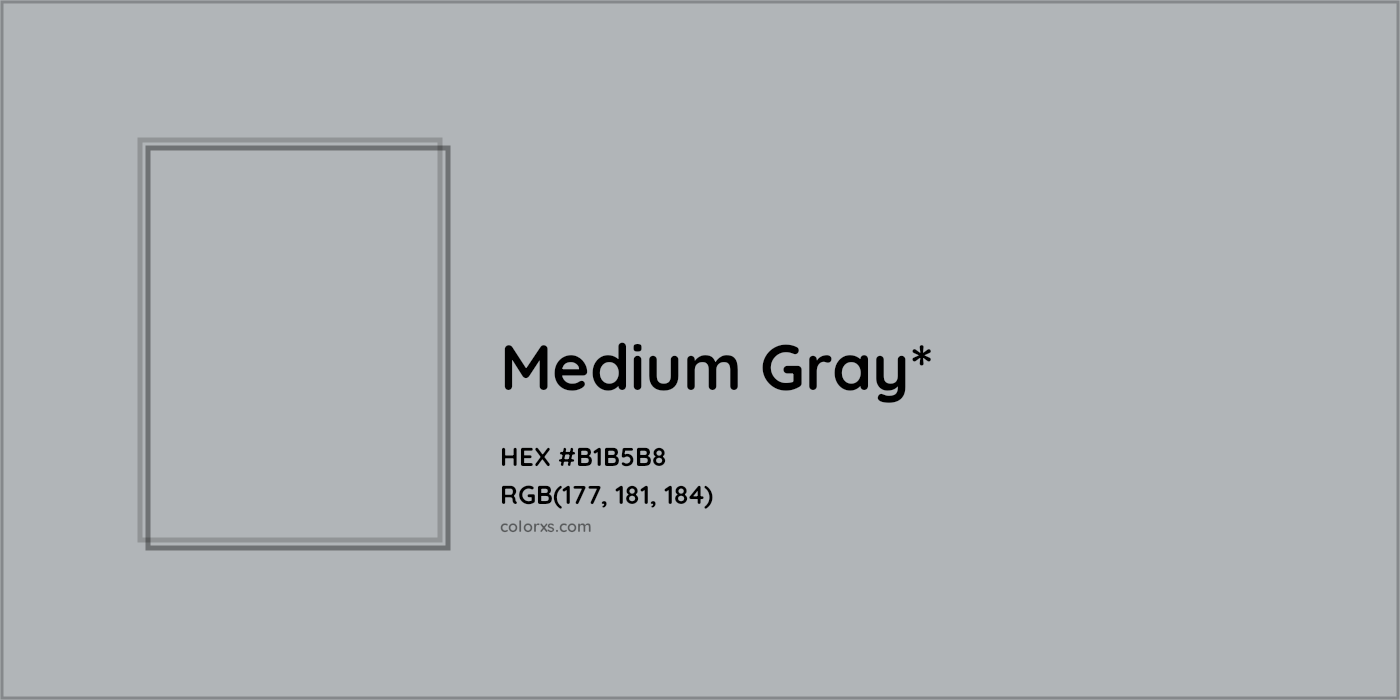 HEX #B1B5B8 Color Name, Color Code, Palettes, Similar Paints, Images