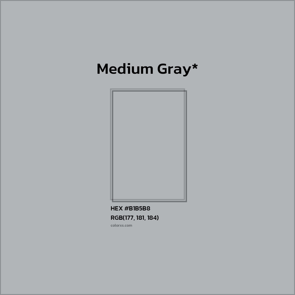 HEX #B1B5B8 Color Name, Color Code, Palettes, Similar Paints, Images