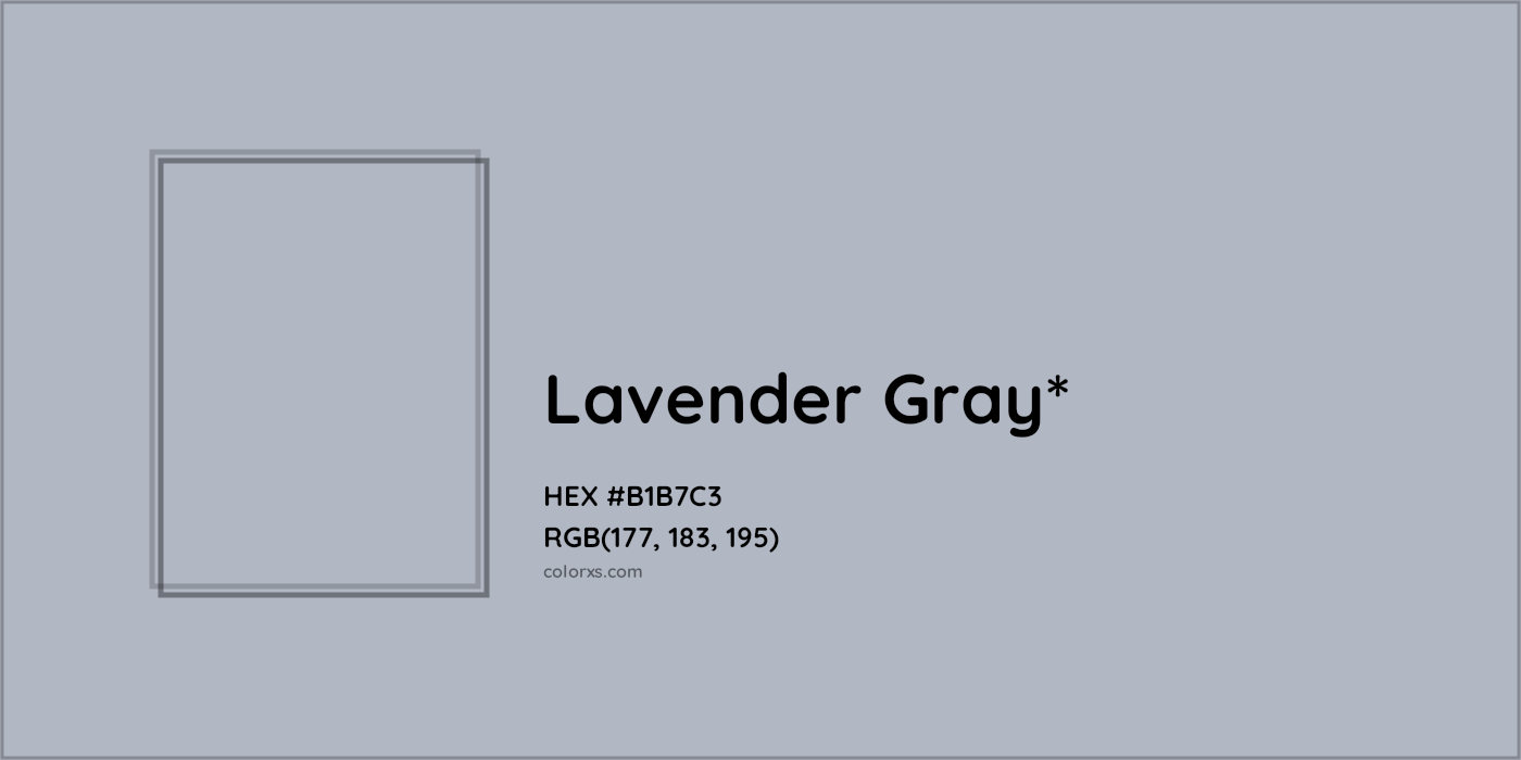 HEX #B1B7C3 Color Name, Color Code, Palettes, Similar Paints, Images