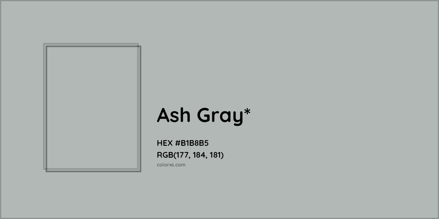 HEX #B1B8B5 Color Name, Color Code, Palettes, Similar Paints, Images