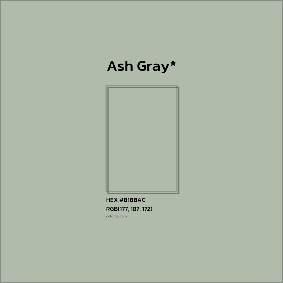 HEX #B1BBAC Color Name, Color Code, Palettes, Similar Paints, Images